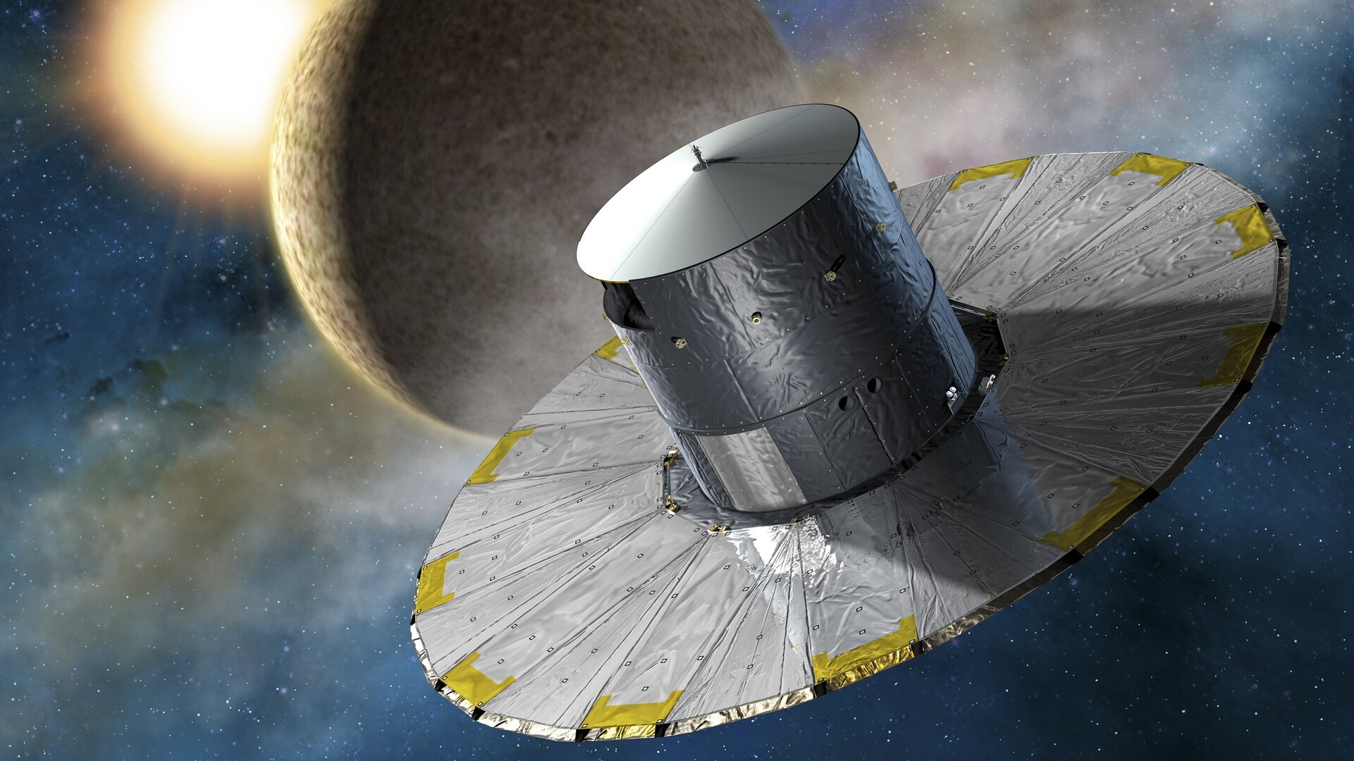 Satellite Gaia utilisé pour l'astrométrie de haute précision.